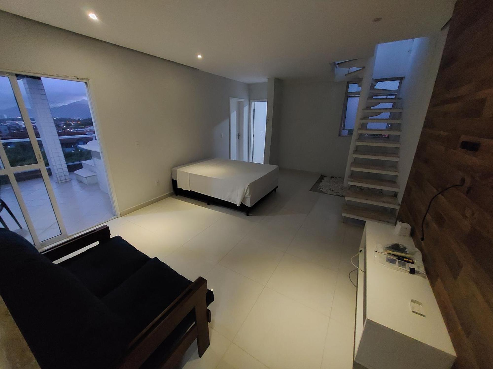 Apartamento A 50M Praia Maitinga, Wifi, Churrasqueira Na Varanda 베르치오가 객실 사진